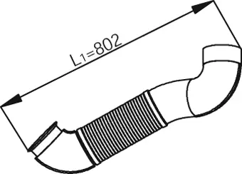 Pipe for Mercedes DINEX 