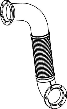 Pipe for Mercedes DINEX 