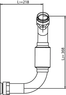 Exhaust Pipe, Front MERCEDES 