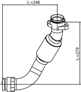 Exhaust Pipe for Mercedes, E-line DINEX 