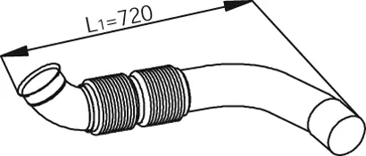 Pipe for Mercedes DINEX 