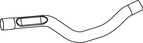 Exhaust Pipe, Centre MERCEDES 