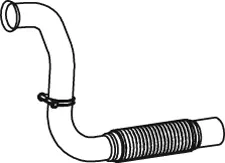 Exhaust Pipe w. Bellow for Mercedes DINEX 