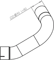 Pipe for Mercedes DINEX 