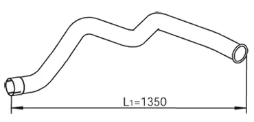 Pipe for Mercedes DINEX 