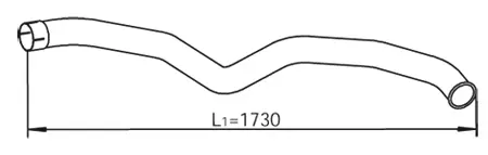 Pipe for Mercedes DINEX 