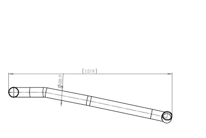 Pipe for Mercedes DINEX 