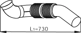 Pipe for Mercedes DINEX 