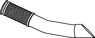Pipe for Mercedes DINEX 