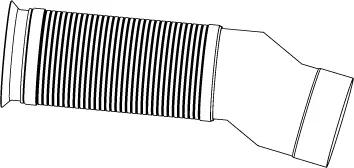 Exhaust Flex, D3S for Mercedes DINEX 
