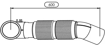 Pipe for Mercedes DINEX 