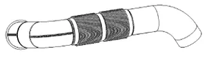 Pipe for Mercedes DINEX 