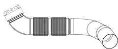 Pipe for Mercedes DINEX 