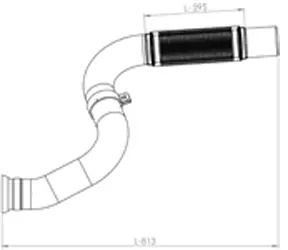 Pipe for Mercedes DINEX 