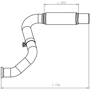 Pipe for Mercedes DINEX 