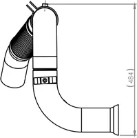 Pipe for Mercedes DINEX 
