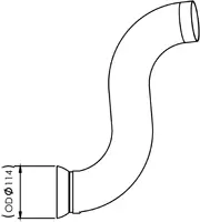Pipe for Mercedes DINEX 