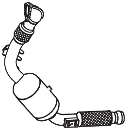 Catalytic Converter for Mercedes DINEX 