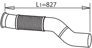 Pipe for Mercedes DINEX 