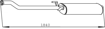 Silencer for Mercedes DINEX 
