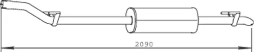 Silencer for Mercedes DINEX 
