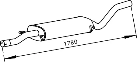 Silencer for Mercedes DINEX 