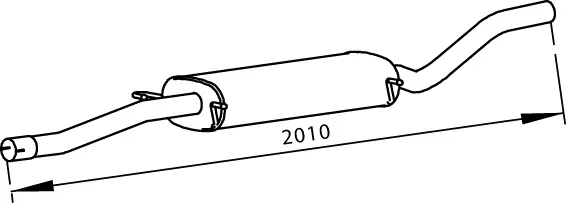 Middle Silencer MERCEDES 