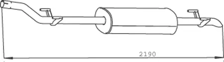 Silencer for Mercedes DINEX 