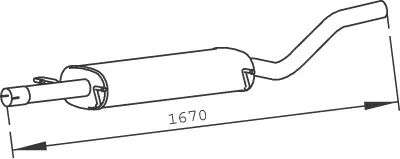Silencer for Mercedes DINEX 