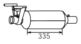 Catalytic Converter for Mercedes DINEX 