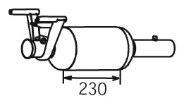 Catalytic Converter for Mercedes DINEX 