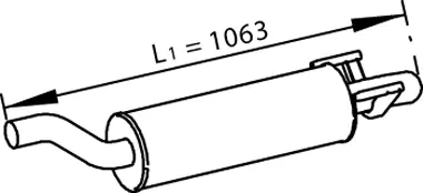 Silencer for Mercedes DINEX 