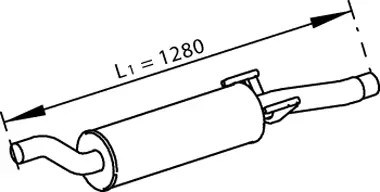 Silencer for Mercedes DINEX 