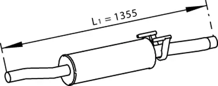 Silencer for Mercedes DINEX 