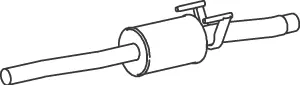 Silencer for Mercedes DINEX 