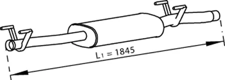 Silencer for Mercedes DINEX 