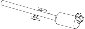Silencer for Mercedes DINEX 