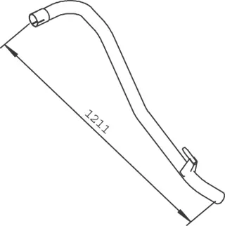 Pipe for Mercedes DINEX 
