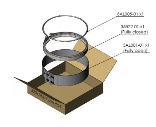 Exhaust Calmp & Gasket Kit for Mercedes DINEX 