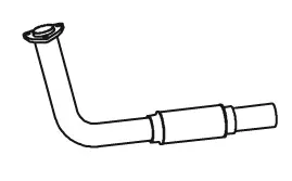 Exhaust Pipe, Front NISSAN 