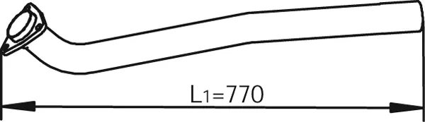 Exhaust Pipe, Front NISSAN 