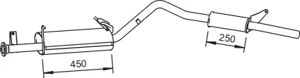 Pin Ø30 Length=125mm lubrication free HA Dautel 