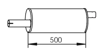 Middle Silencer NISSAN 