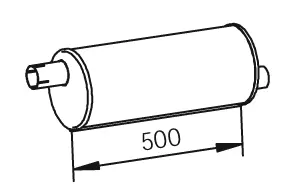 Middle Silencer NISSAN 