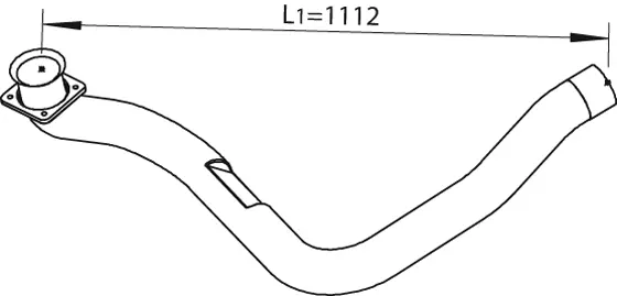 Exhaust Pipe, Front RENAULT 