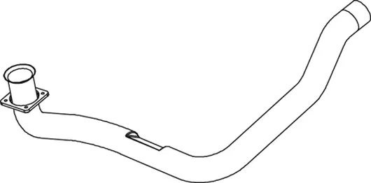 Exhaust Pipe, Left Front RENAULT 