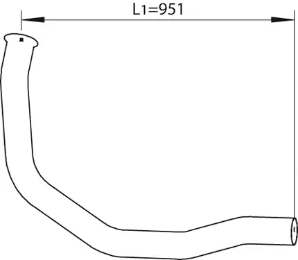 Exhaust Pipe, Right Front RENAULT 