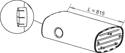 Middle Silencer RENAULT 