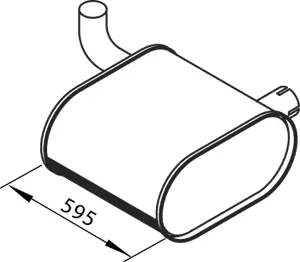 Middle Silencer RENAULT 