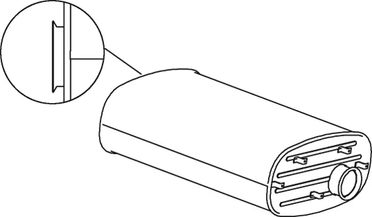 Middle-/End Silencer RENAULT 
